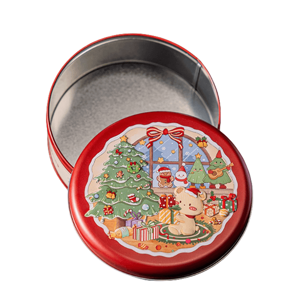 Christmas Round Tin Set of 3