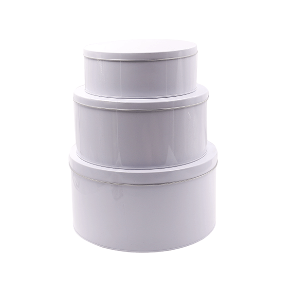 Christmas Round Tin Set of 3