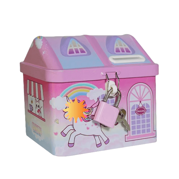 House Shape Coin Tin