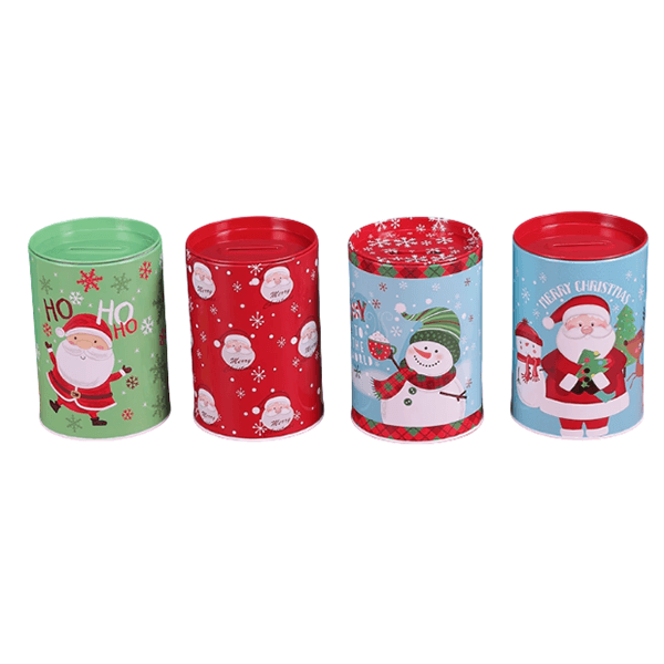 Round Coin Bank Tin