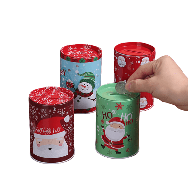 Round Coin Bank Tin