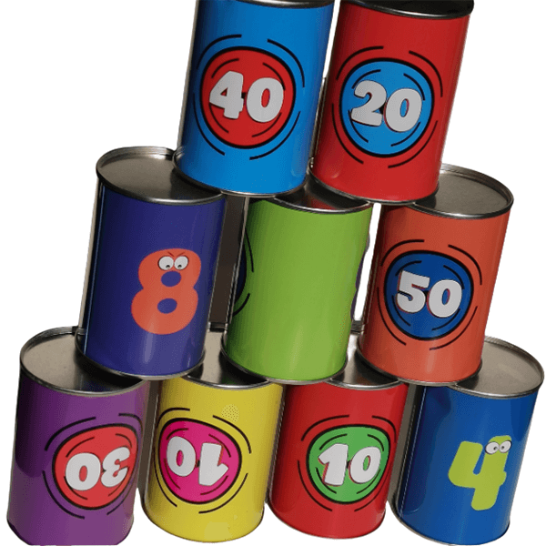 Throwing Game Tins